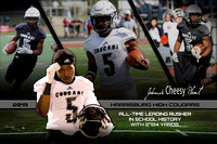 24x36 Jahmir Plant Faded Football RUSHING LEADER