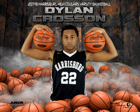 2017-18 Dylan Crosson Hbg Cougars Varsity Basketball Pile Up Basketball
