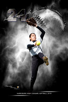 2018 24x36 Destiny Mangus-Velez Hbg Lady Cougars Softball Electric Explosion